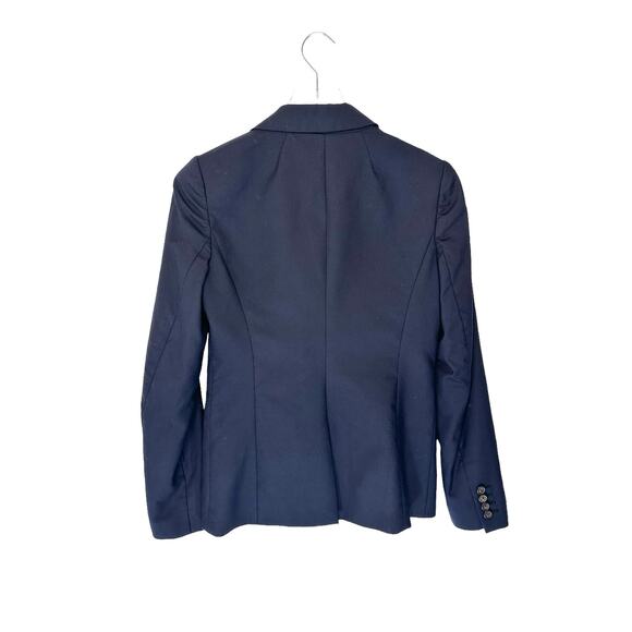 J.Crew Super 120s Navy Blue Wool Blazer Size 4 Office Career Work Business - Picture 7 of 10